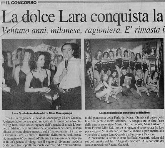 Lara Quatela Miss Macugnaga